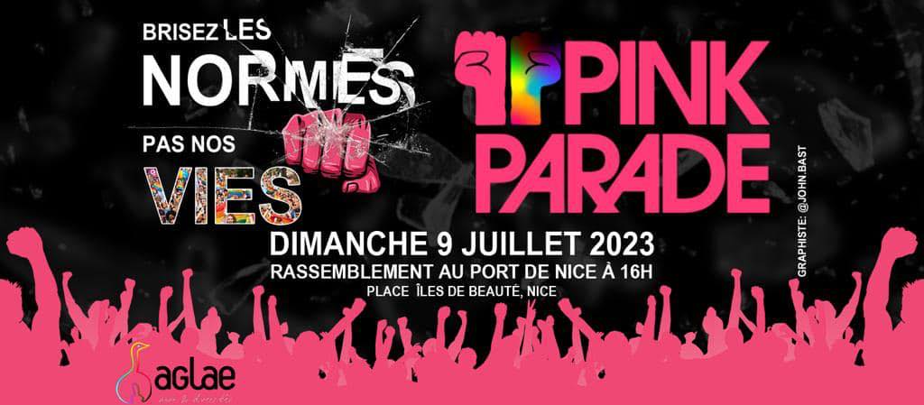 Une affiche pour la Pink Parade en juillet 2012.